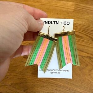 Colorful Fringe‎ Earrings by PNDLTN + CO